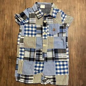 baby GAP Patchwork Shorts Romper | EUC 3-6M